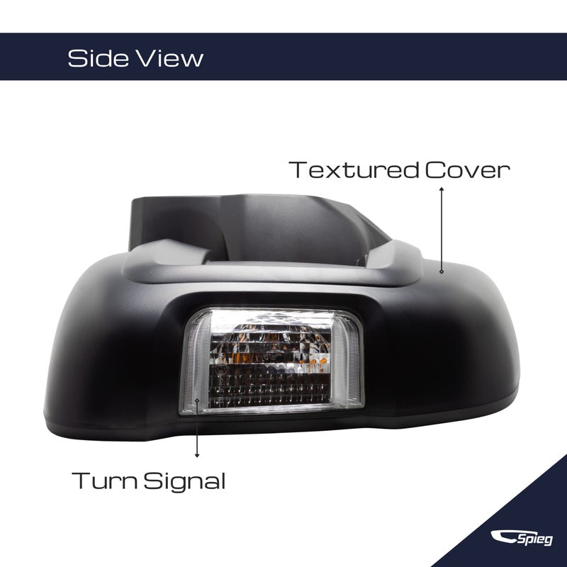 Spieg 2014-2022 Ram Promaster 1500 2500 3500 Driver Side Mirror Replacement Power Adj Heated Turn Signal Temp Sensor Textured Black CH1320376 Left - Image 4